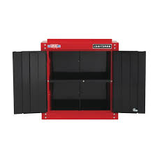The 4 adjustable wire shelves provide ample storage space to accommodate a variety of heavy items, each shelf supporting up. 2000 Series 28 In Wide Garage Storage Wall Cabinet Cmst22800rb Craftsman