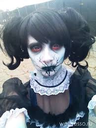 как сделать костюм на хэллоуин в домашних условиях видео Makiyazh Zhutkoj Kukly Dlya Hellouina Makiyazh Na Hellouin Strashnyj Makiyazh Na Hellouin Hellouin