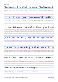 Basic print trace or hollow letters appear on your worksheet. Skidamarink S Italic Handwriting Worksheets Multiple Sizes Are Available At Http Www Abbottsh Learn Handwriting Penmanship Worksheets Handwriting Worksheets