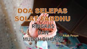 Dengan doa selepas sembahyang ni, bolehlah menampung kekurangan tersebut. Doa Selepas Solat Fardhu Ringkas Dan Mudah Dihafal Akak Pesan