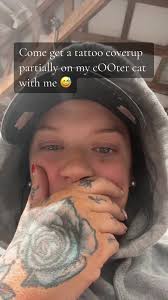 Come w me to get an awful tattoo covered up! PS my artjst is one kf my best  friwnds so were super homie