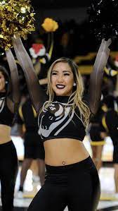 Team Spotlight Vcu Gold Rush Dancers Bold Mesh Uniforms Cheerleading Outfits Dance Team Costumes Dance Uniforms
