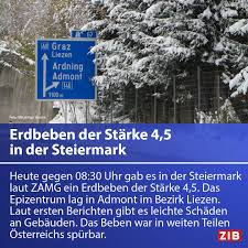 Immer wieder kam es zu erdbeben, die hohe werte auf der richterskala erreichten. Zeit Im Bild Heute Fruh Hat In Der Steiermark Die Erde Gebebt Laut Zentralanstalt Fur Meteorologie Und Geodynamik Erreichte Das Erdbeben Die Starke 4 5 Es War In Weiten Teilen Osterreichs Spurbar Facebook
