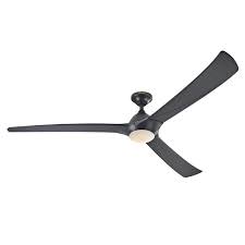 Fleet black led ceiling fan light kit. Westinghouse Techno Ii 72 Inch Three Blade Indoor Dc Motor Ceiling Fan Black Finish With Dimmable L