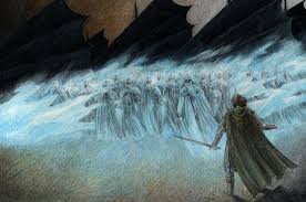 After betraying their oath to isildur, these accursed men. Pelargir By Aegeri Deviantart Com On Deviantart Tolkien Art Middle Earth Art Hobbit Art