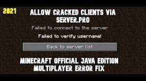 How to solve failed to verify username minecraft error · fix 1. Server Pro Fix Failed To Verify Username Error On Minecraft Official Java Edition Multiplayer Youtube