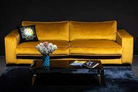 Sofa Sober Yellow Moderne Couch Klassisches Sofa Holztisch Mit Bank