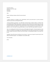 I request you to look into this matter at your earliest convenience. Request Letter To Use Company Vehicle For Personal Work Writeletter2 Com