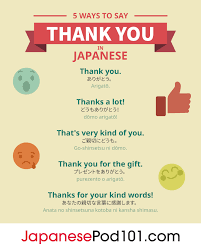 How To Say Thank You In Language Japanesepod101 Com Blog