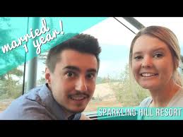 Sparkling Hill Spa Resort for our First Anniversary