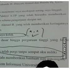 Dec 26, 2014 · bakat didefinisikan sebagai kemampuan alamiah atau bawaan untuk memperoleh pengetahuan atau keterampilan yang relative bisa bersifat umum (misalnya bakat intelektual umum) atau khusus (bakat akademis khusus). 6 Tulisan Di Halaman Persembahan Skripsi Ini Bikin Ketawa Geli Hot Liputan6 Com