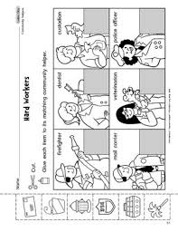 Free Printable Kindergarten Worksheets On Community Helpers 3 Community Helpers Worksheets Community Helpers Kindergarten Community Helpers Theme