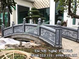 Lan can cầu đá chạm tứ quý 55 | Đá mỹ nghệ Tài Phú