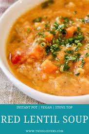 Used 1 Cup Lentils I Carton Vege Broth No Cans Of Tomato No Extra Water Added Some Tomato Paste In 2020 Lentil Soup Recipes Red Lentil Soup Recipe Red Lentil Soup