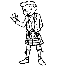 Use crayola® crayons, colored pencils or markers to color the flag of scotland. A Scottish Boy Coloring Page Free Printable Coloring Pages For Kids