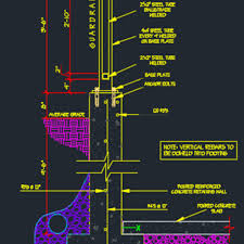 We manufacture and extrude most of the. Retaining Wall And Handrail Details Cad Files Dwg Files Plans And Details