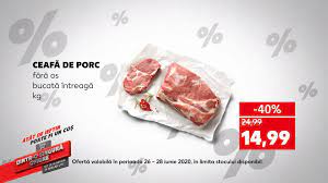 Carne to.) are caracter informativ. Kaufland Oferta De Weekend 26 28 Iunie Ceafa De Porc Fara Os Si Pepene Verde