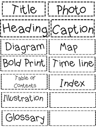 Text Features Sort Pdf Nonfiction Text Features Text