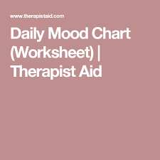 daily mood chart worksheet mst model tools daily mood