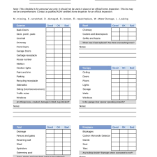 Printable Home Inspection Checklist Home Inspection Checklist Template By Www Vertex42 Com The Inspection Checklist Report Template Spreadsheet Template