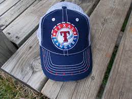 Womens Mlb Texas Rangers Bling Baseball Cap Patch Embellished Rhinestone Hat 1 Fan Texas Rangers Mlb Texas Rangers Baseball