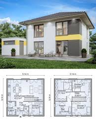 Stadtvilla Neubau Modern Grundriss Mit Garage Walmdach Architektur Einfamilienhaus Bauen Ideen Fertighaus Sh 135 S Vo Einfamilienhaus Bauen Stadtvilla Haus