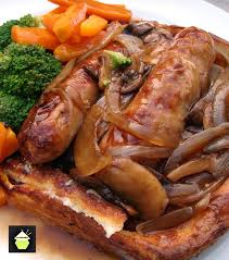 Toad in the hole is one of england's most bizarrely named foods. British Toad In The Hole Lovefoodies