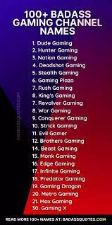 I would use those but they're already taken. 200 Creative Gaming Channel Names For Youtube Pubg Free Fire Badass Quotes
