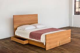 Bed frame, full bed platform frame, storage bed frames queen, queen bed frame with drawers, king. Ab6 Queen Size Contemporary White Oak Platform Bed With Two Storage Drawers For Sale At 1stdibs