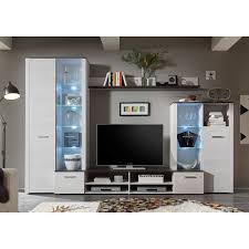 Stilvolle Wohnwand Dakar In Sibiu Larche Nachbildung Mit Touchwood Absatz Die Beleuchteten Vitrinen Sind Ein Toller Blickfang U Wohnwand Wohnen Kleine Vitrine