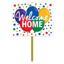 Photographs and mementos or their trip make great decorations, but don't ask the honoree to go to. Welcome Home Decor Party Supplies Cappel S