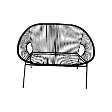 Acapulco 2 Seater Black Barlens