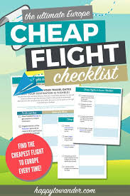 Here S Your Happy To Wander Cheap Flights To Europe Checklist Actually There S 3 In 2020 Cheap Flights To Europe International Travel Tips Europe Travel Tips