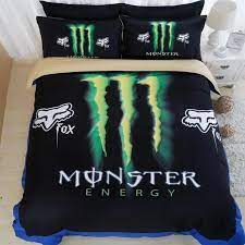 Our comforters & sets category offers a great selection of bedding comforter sets and more. 3d Monster Energy Duvet Cover Set 4pcs Bedding Set Bedroom Sheets Pillowacse Bedclothes Monster Energy Monster Energy Girls Bed Linens Luxury