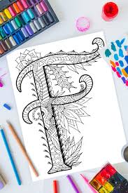 You thought you knew your abcs, but our alphabet used to have a total of 32 letters instead of the 26. Zentangle Letter F Design Free Printable Kids Activities Blog
