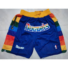 Display your spirit with officially licensed denver nuggets shorts in a variety of styles from the. Nba Denver Nuggets Nikola Jokic Jamal Murray Blue Just Don Pocket Big Logo Basketball Shorts Shopee Malaysia