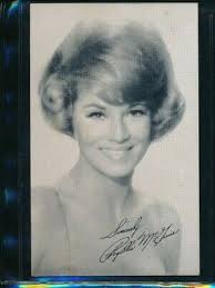 1947-66 Exhibit Actress Phyllis McGuire Billboard back VGEX to EX SWSW6