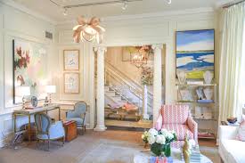 Living Room Design In Historic Home Art Gallery And Home Furnishing Store Blue Print Blueprint Blue Living Room Furniture Boutique Home Furnishing Stores