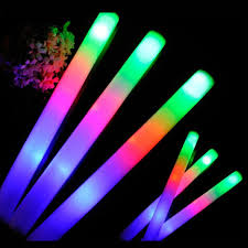 100pcs Lot Colorful Foam Stick Led Fluorescent Glow Rally Rave Cheer Tube Soft Glow Stick Baton Wands Party Festival Light Stick Foam Stick Foam Stick Ledstick Baton Aliexpress
