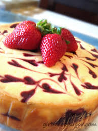 A frozen no bake cheesecake recipe, which consists of rasperry puree swirled throughout the cheesecake mix. Baked White Chocolate Raspberry Swirl Cheesecake Girl Meets Sugar