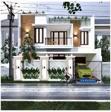Model dan desain rumah ini bergaya eropa. Desain Rumah 2 Lantai Ber Atap Rooftop Dilahan 10 X 12 M2