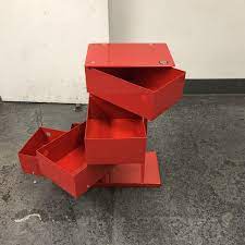 When shopping for a file cabinet, your main choice will be between a vertical file cabinet and a lateral file cabinet. Dottus Italy 5 Bin Red Storage Tower Chairish