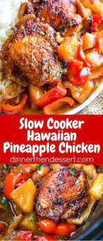 Slow Cooker Hawaiian Pineapple Chicken Recipe Chicken Slow Cooker Recipes Chicken Crockpot Recipes Easy Slow Cooker Recipes