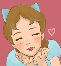 Wendy Peter Pan Kiss Beso Disney Retrato Love Princesas Disney Personajes Disney Disney