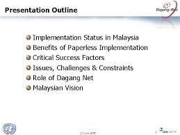 An online permit application & approval system dagang net technologies sdn bhd page 1 of 64 introduction 1. Paperless Trade In International Supply Chains Enhancing Efficiency