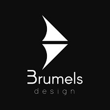 Black And White Brand Wave Logo Brumels Design Redesigned Logo Black And White B W Waves Graphic Design White Space B Arrow Logo Logos Graphic Design Graphic Design Art Logo Redesign