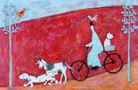 Free shipping for many products! Annora Spence Current Originals Reading Art Whimsical Art Dog Art