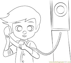 20 the boss baby pictures to print and color. Tim On Phone Coloring Page For Kids Free The Boss Baby Printable Coloring Pages Online For Kids Coloringpages101 Com Coloring Pages For Kids