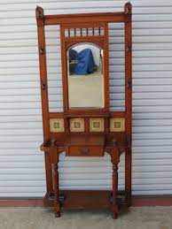 English Antique Hall Tree Coat Rack Hall Stand Antique Furniture Antique Hall Tree Hall Stand Tree Coat Rack