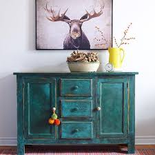 Painted Buffet Sideboard Chalk Paint By Annie Sloan In A Custom Mix Of Amsterdam Green Graphite Painted Furniture Teal Painted Furniture Paint Furniture
